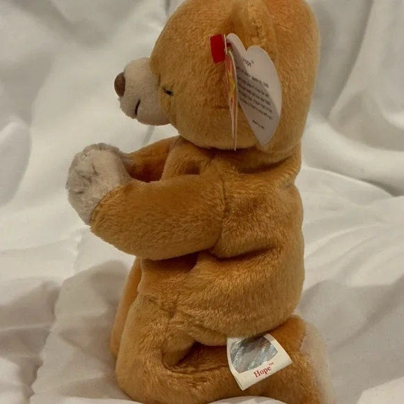 Ultra Rare TY Beanie Baby ~ Hope The Prayer Bear #4213 Tag Errors 1999 Retired! - Picture 4 of 9